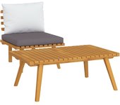vidaXL Sofá de jardín/ Banco/ Mesa madera maciza de acacia sofá central, Banco, sofá de esquina Conjunto Terraza Muebles Jardín Exterior Juego de Muebles de jardín Mueble Jardín Exterior Muebles de Salon Exterior