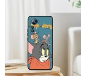 Cartoon Toms Jerry For Xiaomi Redmi Note 12 12S Turbo 11 11T 11S 10 10S 9 8 8T 7 Pro Plus 5G Black Phone Case Cover