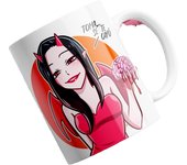 TAZA AMIGA ANTISOCIAL REGALO AMIGA INVISIBLE CUMPLEAÑOS DESAYUNO OFICINA ADA Y SUS DETALLES