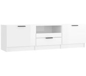 Mural de TV Madera Contrachapada Brilliant Blanco 140x35x40 cm