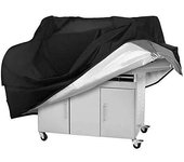Lona para barbacoa, impermeable, a prueba de polvo, cubierta para parrilla anti-UV y antienvejecimiento, se adapta a la mayoría de parrillas (145 * 61 * 117 cm)