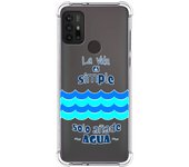 Tumundosmartphone Funda Silicona Antigolpes para Motorola Moto G10 / G20 / G30 diseño Agua Dibujos