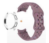 Soft Silicone Strap+Case for Samsung Galaxy Watch 7 6 5 4 40/44mm 5Pro45mm Sport Band for Galaxy Watch6 Classic 47/43mm Bracelet