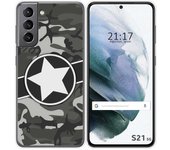 Tumundosmartphone Funda Gel TPU Samsung Galaxy S21 5G Personalizada Camuflaje 02