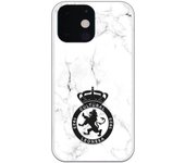 Funda original compatible con iPhone 13 Mini - Cultural Leonesa Escudo negro y fondo marmol