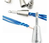 Herramienta de torsión de alambre, conector de alambre universal, herramienta de torsión de alambre de vástago hexagonal de 1/4 pulgadas para taladro, herramienta de pelado de alambre de taladro para controladores de taladro eléctrico (1 unidad)
