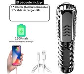 Powerful LED Flashlight 100000 Lumen Tactical Flashlights Rechargeable USB 18650 Waterproof Zoom Fishing Hunting LED Flashlight