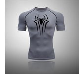 Printed Men's Athletic Compression Shirts Athletic Quick Dry Breathable Rash Guard Athletic Tight Workout Tops Summer Men