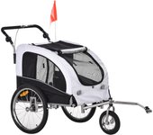 PawHut 2 en 1 Remolque para perros Jogger Remolque para bicicletas para perros Remolque para bicicletas para perros 155 x 83 x 108 cm