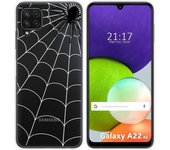 Funda Silicona Transparente para Samsung Galaxy A22 4G / M22 diseño Araña Dibujos