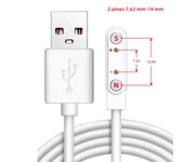 2Pin 4Pin 5Pin Magnetic Charging Cable USB Dock Charger Power Adapter For Smart Watch Juicer Thermo Cup Earphones Beauty Devices