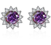 JoyceJelly 1 carat D Color Moissanite Diamond Earrings S925 Sterling Silver Jewelry For Women Sunflower Shaped Ear-studs Wedding