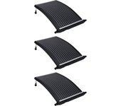 Paneles Caleadores Solares de piscina curvos 3 UDS 110x65 cm