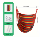 Silla De Hamaca De Lona Para Exteriores Sin Cojín Ni Almohada Silla De Balancín De Jardín Para Adultos Montaje En Straps