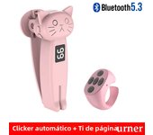 Remote Control Page Turner Bluetooth-Compatible 5.3 Camera Shutter Auto Clicker Phone Screen Tapper Device for Kindle Paperwhite