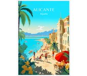 Spain Travel Poster Paris Gran Canaria Barcelona Madrid Granada Landscape Canvas Print Painting Wall Art Picture Room Home Decor