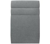 Cabecero 90 cm Lines - Tela Natté Gris Antracita