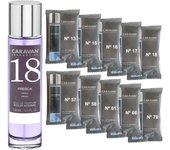 CARAVAN FRAGANCIAS Perfume de Hombre Nº66 de 150 ml + Set de 10 Viales de Fragancias Masculinas distintas de Caravan para descrubir nuevos aromas