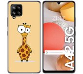 Tumundosmartphone Funda Gel Tpu para Samsung Galaxy A42 5G diseño Jirafa Dibujos