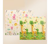 Tapete para gatear plegable para niños de 70,86 x 63 pulgadas de grosor, tapete para gatear con burbujas para bebés, tapete para actividades de juegos en la sala de estar, alfombra de juguete para gatear para niños