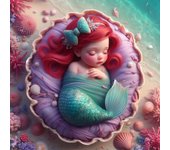 Disney 2024 New Diamond Painting Beauty And The Beast Cartoon Baby Princess Mosaic Rapunzel Mosaic Mermaid Alice Home Decor