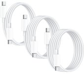Cable cargador para iPhone 15 de 20 W [paquete de 3, 2 m, 2 m y 1 m] Cable USB C a USB C PD3.0 QC4.0 de carga rápida