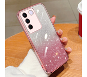 Glitter Brilliant Sticker Case for Vivo V21E Y75 V25E Y36 V23E Y73 V21 Y21S V20 Y15S Y72 V23 Y22 V25 Y51 Y55 Plating Cover