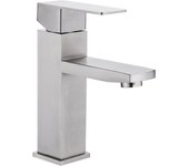 Grifo lavabo Maple inoxidable monomando Agua Fria y Caliente con 2 mangueras incluidas Grifos para lavabos de baño Grifo de lavabo WC Grifo monomando lavabo