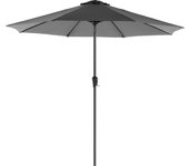 SONGMICS Sombrilla de Jardín 300 cm, UPF 50+, Parasol, 30°de Inclinación en dos Direcciones, con Manivela, para Patio, Terraza, Balcón, Piscina, sin Base, Beige/Azul/Gris/Rojo/Topo/Verde