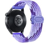 20mm/22mm braided Strap For Samsung Galaxy Watch 6 4 classic/5 pro/active 2/s3/46 Nylon loop bracelet Huawei watch GT2 3 4 Band