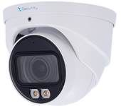 X-Security Cámara IP Turret  - 4 Megapíxel  (2688x1520) - Lente Motorizada 2.7~13.5mm - WDR 120dB | Dual Light(IR 40m y Luz Blanca 40m) - WizSense, con clasificación de humano y vehículo - MicroSD 256GB / IP67