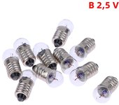 10Pcs Miniature Round 1.5V 2.5V 3.8V Small Light Cannon For Student Experiment Small Light Bulbs Flashlight Bulb Beads