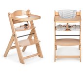 ms Trona para bebé de Madera Full de, Evolutiva, Silla Alta, Ergonómica, Regulable, Segura