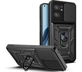 For OPPO RENO 7 8 Lite 5 6 Case Slide Camera Shockproof Armor Case For OPPO Find X5 Lite Car Magnetic Holder Ring Protect Cover