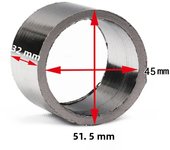 High Quality Universal Motorcycle Muffler Exhaust Pipe Escape 29mm-51mm Crush Graphite Gasket Seal Ring Silencer Link Pipe New