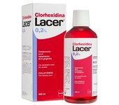 Lacer Clorhexidina Colutorio 500ml - Enjuague Bucal Antiséptico para Tratar Gingivitis y Prevenir Infecciones