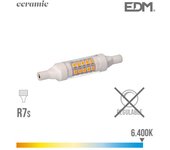 Bombilla LED EDM Lineal 78mm R7S 5,5W 800lm 6400K Luz Fría Ø1,6x7,8cm