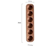 Japanese Style Wooden Double Row Egg Storage Box Home Organizer Rack Eggs Refrigerator Holder Kitchen Fresh Keeping Accessories