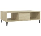 vidaXL Mesa de centro madera contrachapada 103,5x60x35 cm Blanco, Negro, Gris Mesita de Salón o Comedor o Auxiliar Mesa de Café Meuble Salón