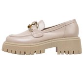 Krack Core SCAFATI Mocasines Con Tacón Mujer Beige