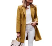 Women's Wool Blends Coats Outerwears Winter Women Trench Coat Warm With Lined Streetwear Jackets Femela New in Coats