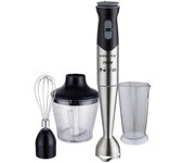 Batidora de Mano LoLek 4 en 1, Acero Inoxidable, 400W, 700W o 1000W, con Vaso de 800ml - Versatilidad y Potencia en la Cocina