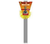 Kit para Limpieza de Chimeneas FUEGONET. Kit Deshollinador: Erizo de Nylon para Chimeneas + 4 Varillas de Polipropileno de 1400 mm