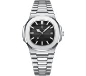 POEDAGAR Luxury Brand Men's Quartz Wristwatch Stainless Steel Waterproof Luminous Date Man Clock Square Business Watches For Men