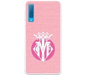 Funda original compatible con Samsung Galaxy A7 2018 | Villarreal rosa | TPU MATE