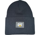 Gorro Azul CAT Label Cuff Beanie Detroit Blue Suave y Cálido