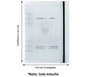 A5 Photocard Holder Bound Photo Card Holder Kpop 3 Inch Heart Shaped Photo Card School Stationery Binder Collector Book Album