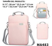 Tablet Shoulder Sleeve Bag For IPad air pro 12.9" , IPad Air 10.9" Surface Go 3/2 Galaxy Tab A 10,Laptop Pouch Handbag Birefcase