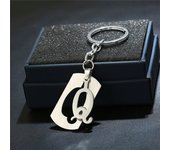 NEW DIY Stainless Steel A-Z Letters key Chain Charm 26 Letters KeyChain Men Women keychain Couple gift Jewelry Car Key Ring