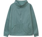 2023 Autumn/Winter European and American Cross Border Women's Wear New Half Zipper Short Stand Up Collar Plush Solid Color Sweat